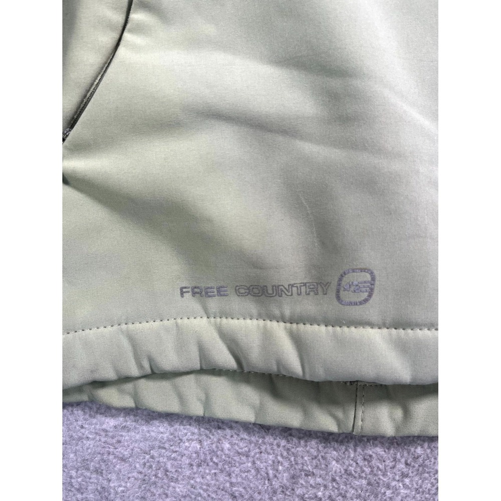 Free Country Softshell Jacket Womens Green Hooded Long Sleeve Casual Outdoor - Picture 5 of 12